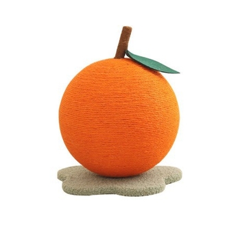 Mačacia doska na škrabanie s konopným lanom a sisálovou guľou, zvislá, roztomilý štýl