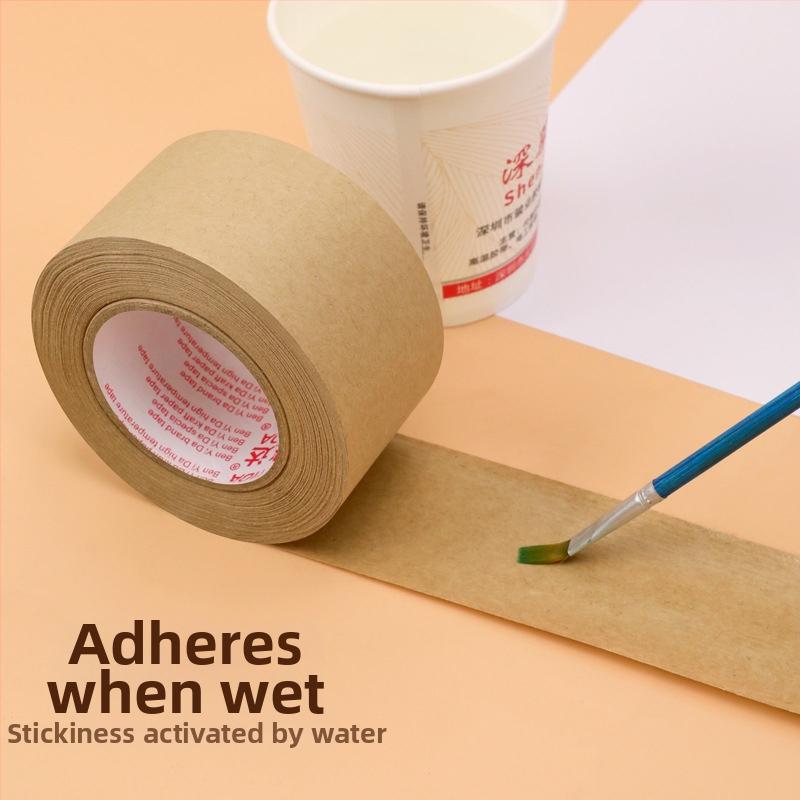 Páska z kraftového papiera, vláknitá nosná vrstva, vodou viazané lepidlo, proti manipulácii, na uzatváranie krabíc, tlačené krytie a montáž — Značka Yida