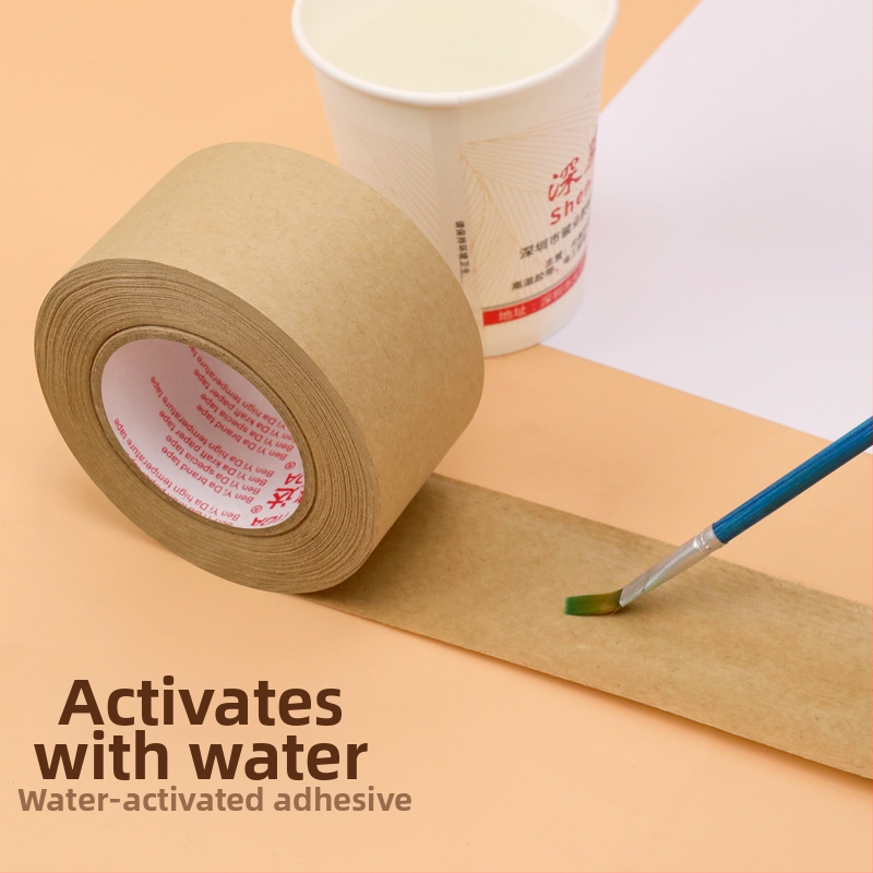 Páska z kraftového papiera, vláknitá nosná vrstva, vodou viazané lepidlo, proti manipulácii, na uzatváranie krabíc, tlačené krytie a montáž — Značka Yida