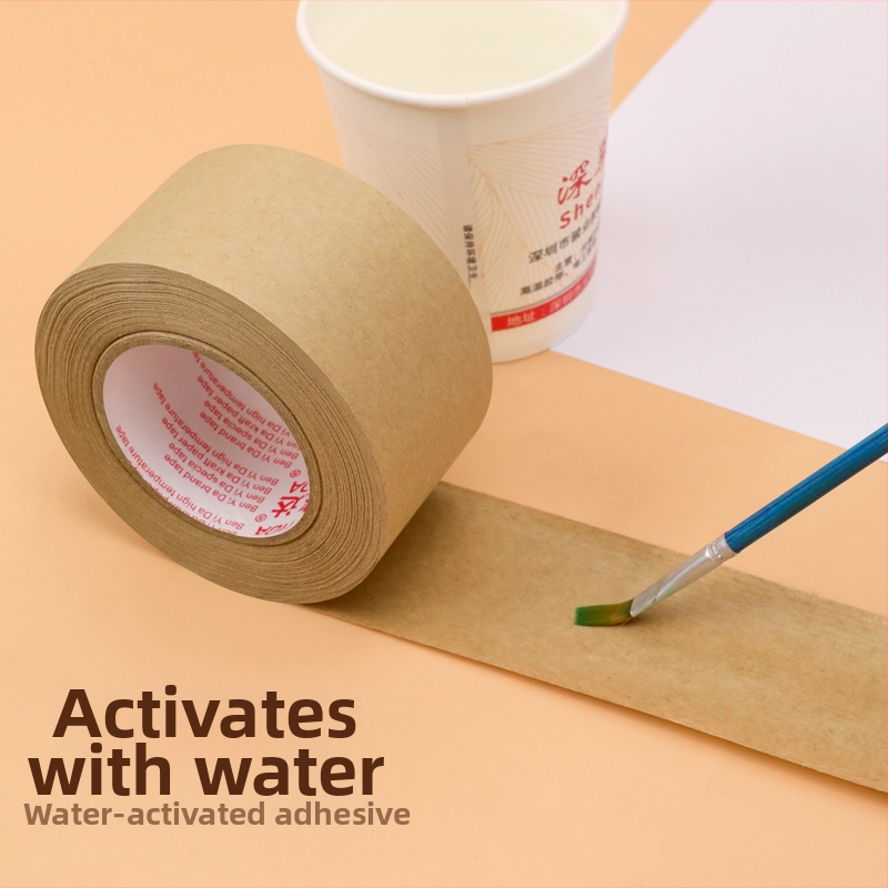 Páska z kraftového papiera, vláknitá nosná vrstva, vodou viazané lepidlo, proti manipulácii, na uzatváranie krabíc, tlačené krytie a montáž — Značka Yida