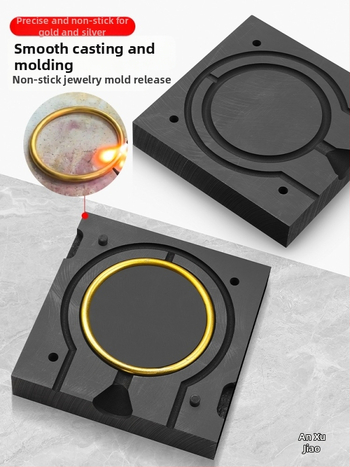 Šperkový odlievací nástroj: pevný zlatý a strieborný, jednoduchý prsteň a náramok kalup, grafitový olejový žliabok, spätná forma, jednopásové tvarovanie; Materiál: Other; Rozsah použitia: Other; Značka: Other