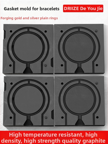 Šperkový odlievací nástroj: pevný zlatý a strieborný, jednoduchý prsteň a náramok kalup, grafitový olejový žliabok, spätná forma, jednopásové tvarovanie; Materiál: Other; Rozsah použitia: Other; Značka: Other