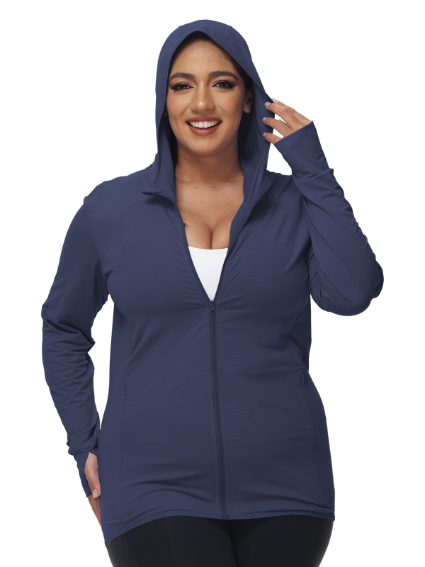 Vonkajší windbreaker s UPF50+ UV ochranou, priedušný, odvádza vlhkosť a rýchloschnúci, polyester, kapucňa — Tessier/TRYSIL Model 1910