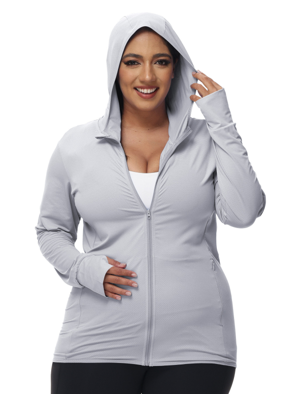 Vonkajší windbreaker s UPF50+ UV ochranou, priedušný, odvádza vlhkosť a rýchloschnúci, polyester, kapucňa — Tessier/TRYSIL Model 1910