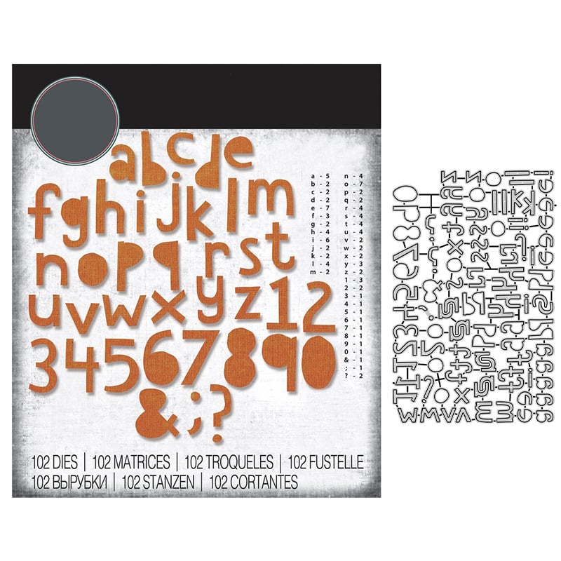 Șablon metal pentru die-cutting – stil american, electroplating, oțel carbon, brand TINYBEE, model 50806