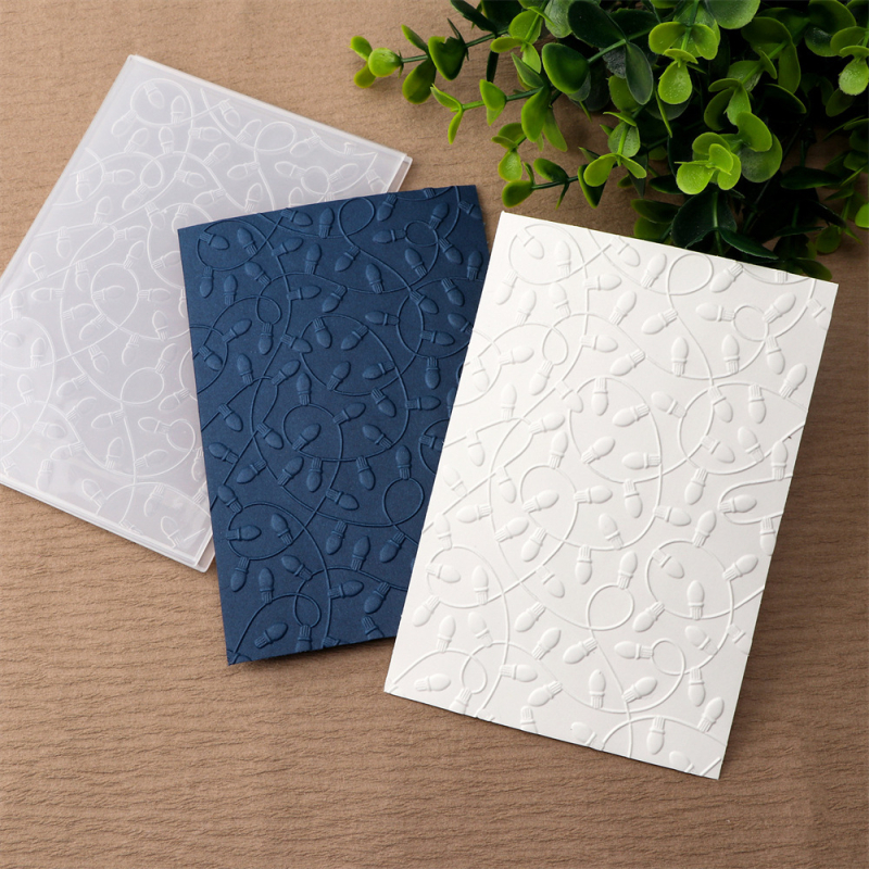 Șablon 3D de embosare pentru texturi DIY – pentru scrapbooking, 105 g