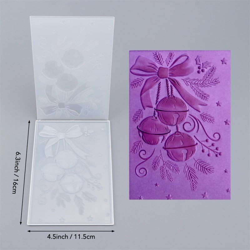 Șablon 3D de embosare pentru texturi DIY – pentru scrapbooking, 105 g