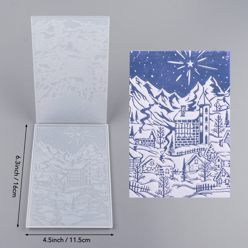 Șablon 3D de embosare pentru texturi DIY – pentru scrapbooking, 105 g