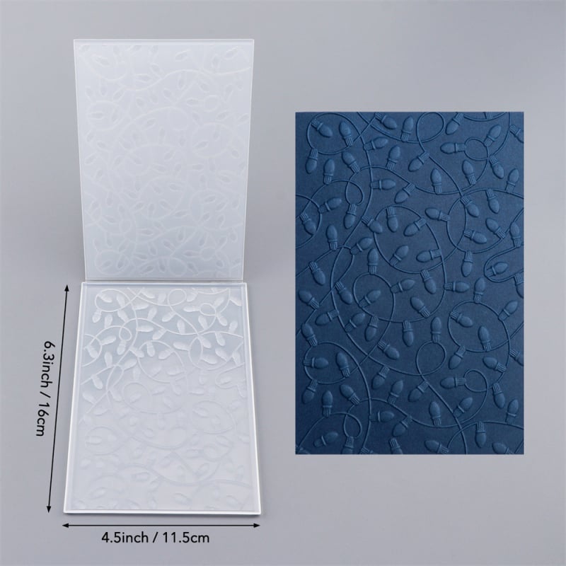 Șablon 3D de embosare pentru texturi DIY – pentru scrapbooking, 105 g