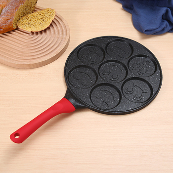 Тиган за омлети, алуминиев сплав, незалепващо покритие, едно дъно, съвместим с универсални котлони — Hongning