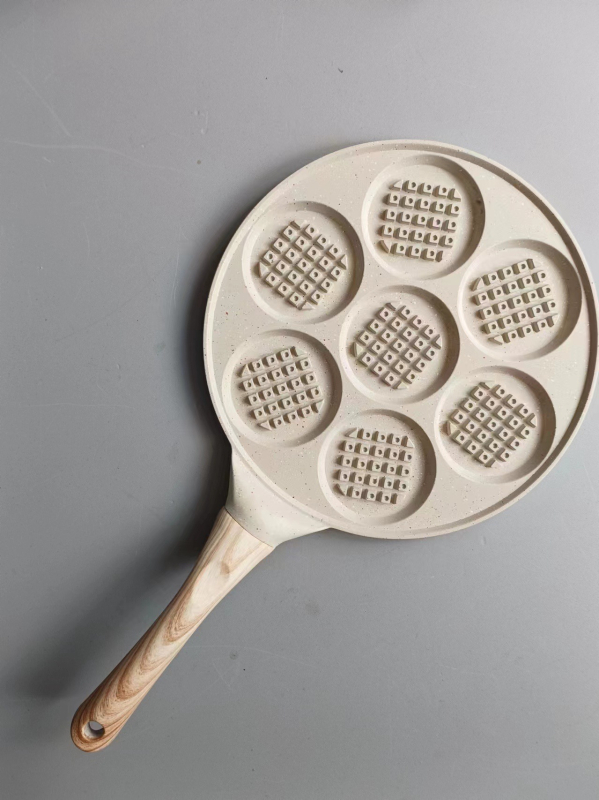 Тиган за омлети, алуминиев сплав, незалепващо покритие, едно дъно, съвместим с универсални котлони — Hongning