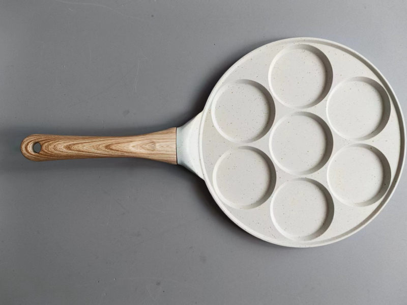 Тиган за омлети, алуминиев сплав, незалепващо покритие, едно дъно, съвместим с универсални котлони — Hongning