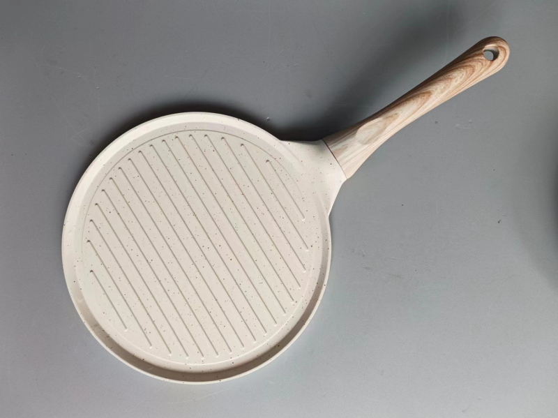 Тиган за омлети, алуминиев сплав, незалепващо покритие, едно дъно, съвместим с универсални котлони — Hongning