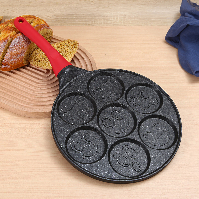 Тиган за омлети, алуминиев сплав, незалепващо покритие, едно дъно, съвместим с универсални котлони — Hongning