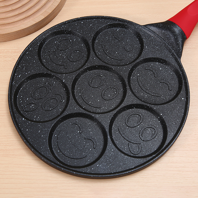 Тиган за омлети, алуминиев сплав, незалепващо покритие, едно дъно, съвместим с универсални котлони — Hongning