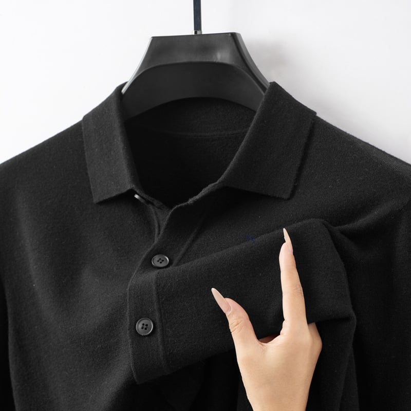 Meeste 100% villane kardigan Turn-Down kraeaga, korralik lõige, keskmise pikkusega, pikkade varrukatega