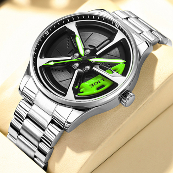 Pánske quartz hodinky s okrúhlym ciferníkom 43 mm, náramok z nehrdzavejúcej ocele, vodotesnosť 30 m, spona motýľová s dvojitým stlačením