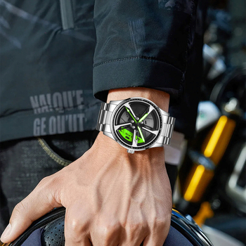 Pánske quartz hodinky s okrúhlym ciferníkom 43 mm, náramok z nehrdzavejúcej ocele, vodotesnosť 30 m, spona motýľová s dvojitým stlačením