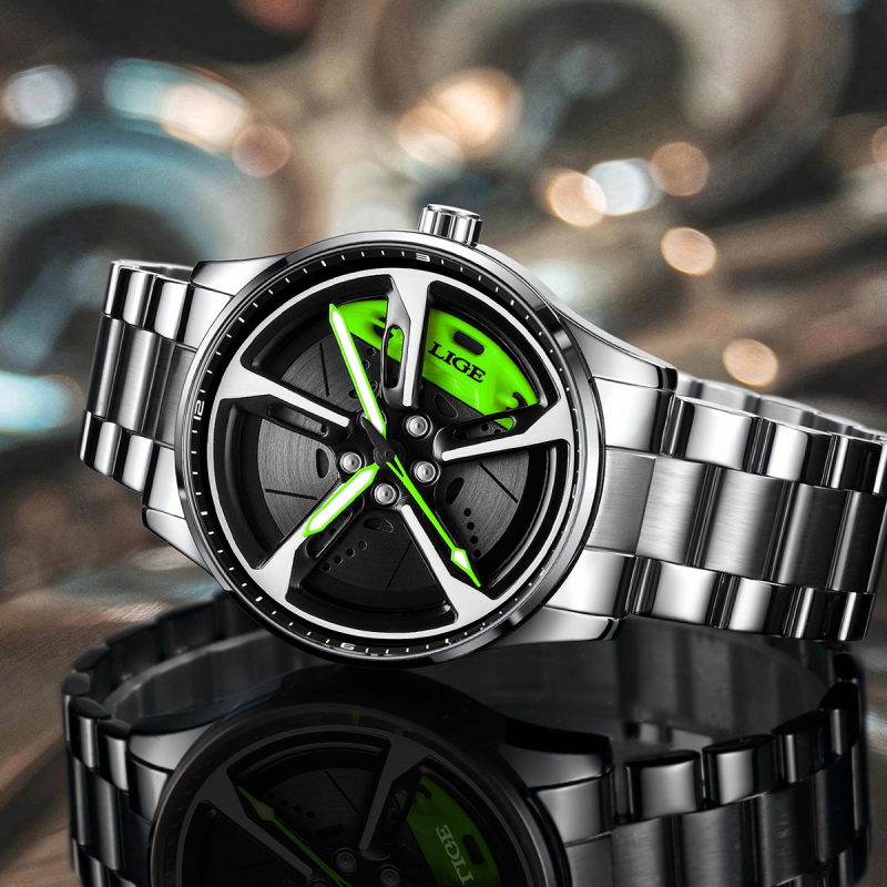 Pánske quartz hodinky s okrúhlym ciferníkom 43 mm, náramok z nehrdzavejúcej ocele, vodotesnosť 30 m, spona motýľová s dvojitým stlačením