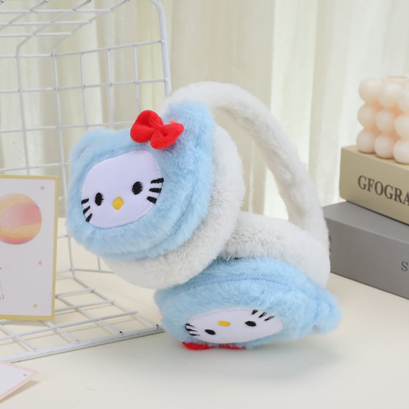 My Melody villasedern ausse ja kaelakang – talvised karikatüüri termilised aksessuaarid