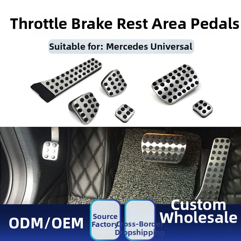 Cardimanson pedálová súprava z nerezovej ocele pre Mercedes-Benz C triedu, E triedu, GLC, GLK, CLS, GLE a S triedu (automatická prevodovka)