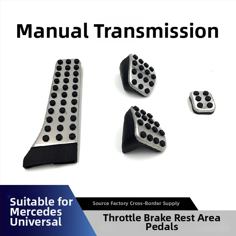 Cardimanson pedálová súprava z nerezovej ocele pre Mercedes-Benz C triedu, E triedu, GLC, GLK, CLS, GLE a S triedu (automatická prevodovka)