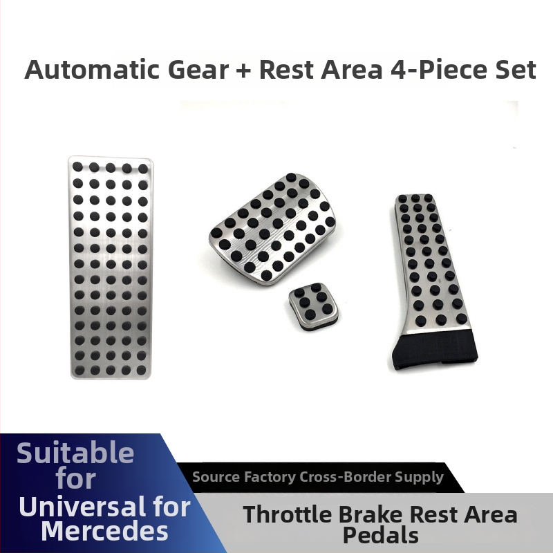 Cardimanson pedálová súprava z nerezovej ocele pre Mercedes-Benz C triedu, E triedu, GLC, GLK, CLS, GLE a S triedu (automatická prevodovka)