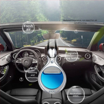 Automašīnas iekšējais karājas aromatizators pie aizmugures spoguļa, formaldehīda noņemšana, aromāts Floral Fougere, iztvaikošanas ilgums 1–15 dienas, pielāgojama, preces nr. 05Z042545H9309