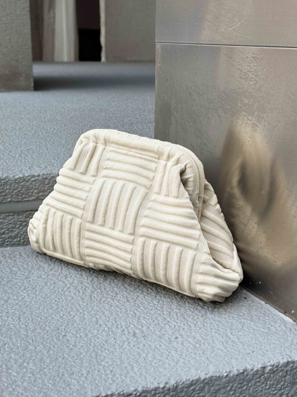 Pletená kozmetická taštička, veľká kapacita, mestský minimalistický štýl, polyestrový materiál, podšívka z polyestra, priedušná a ultra ľahká