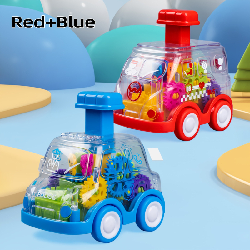 Детска дърпач кола с инерционен механизъм за отскок, животински дизайн, велурен плат и пълнеж от пяна, за деца 0–3 години