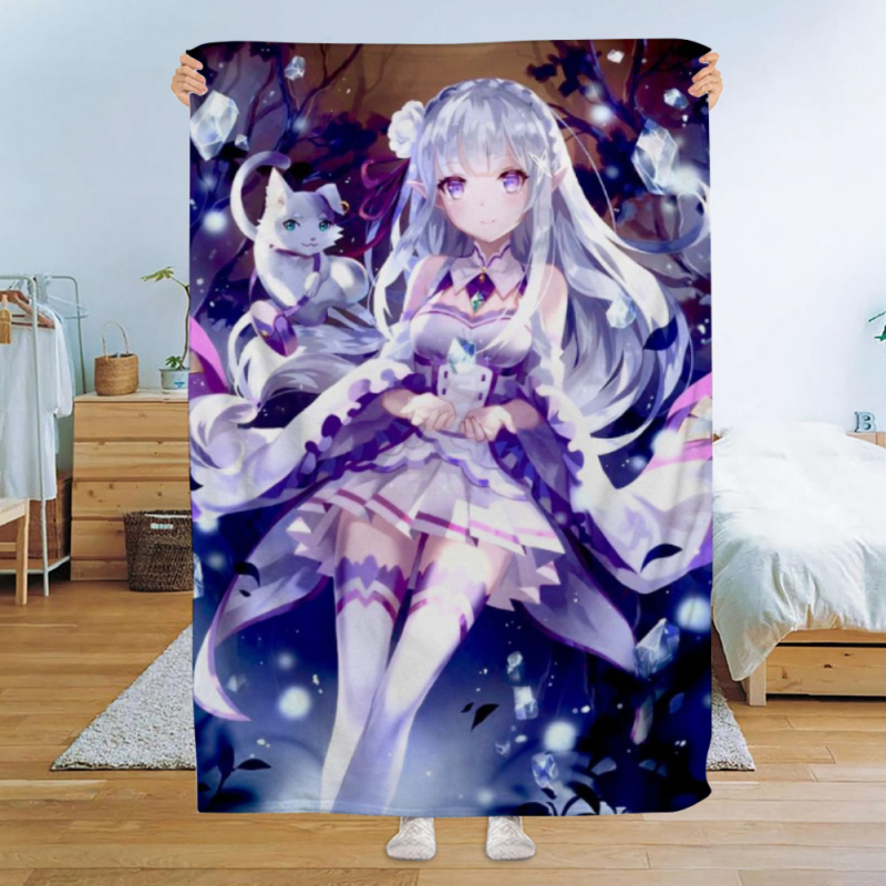 Фланелено одеяло с карикатурен принт, удебелено, 500–800 г, за всички сезони