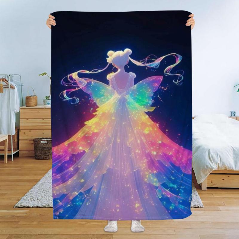 Flanelová prikrývka s kresleným motívom, 500–800 g, na všetky ročné obdobia