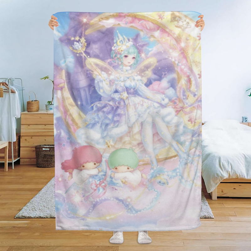 Flanelová prikrývka s kresleným motívom, 500–800 g, na všetky ročné obdobia