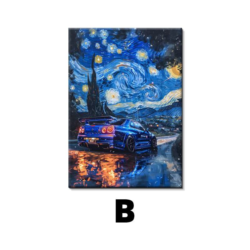 Абстрактна картина за стена – без рамка, маслена картина върху платно, модерен минимализъм, подходяща за всекидневна, спалня и кабинет