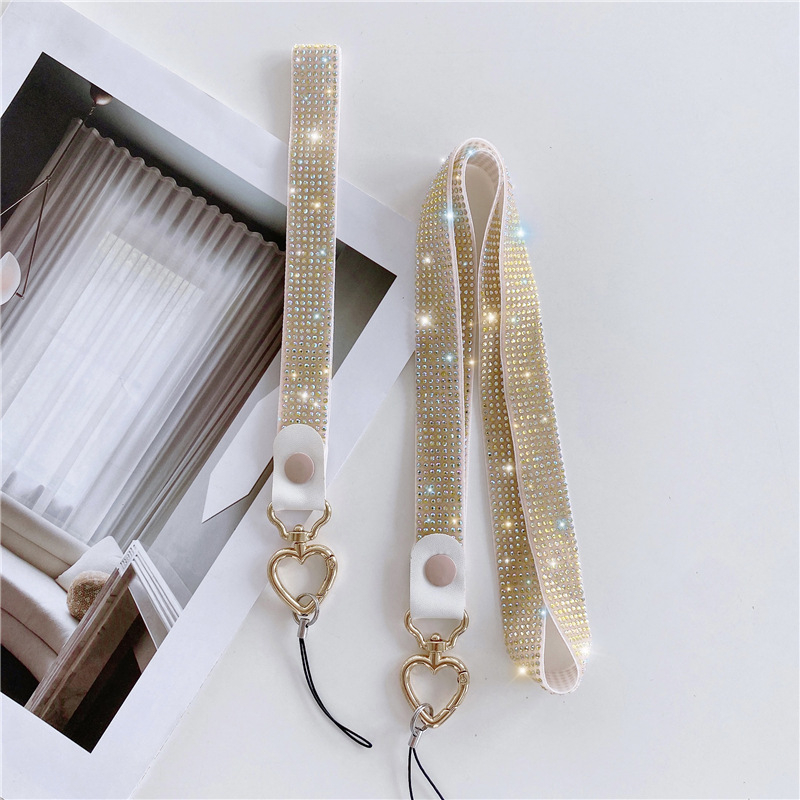 Ručne vyrobený nylonový popruh na mobilný telefón s kovovou sponou, štýl pre pár