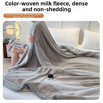 Одеяло от млечен велур, Скандинавски стил, полиестер, под 300 г, за всички сезони