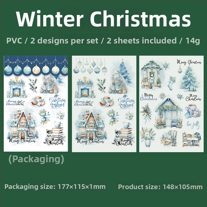 Tomato Sauce Girl PVC transferná nálepka s vianočnou tematikou pre plánovače — Materiál PVC, Štýl: Vianočný, Technika: Tlač