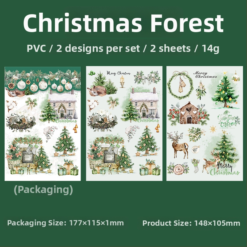 Tomato Sauce Girl PVC transferná nálepka s vianočnou tematikou pre plánovače — Materiál PVC, Štýl: Vianočný, Technika: Tlač