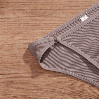 Dámske bavlnené tanga v japonskom štýle, nízky pás — ribované tkanie, priedušné, rýchloschnúce, tvarovanie brucha