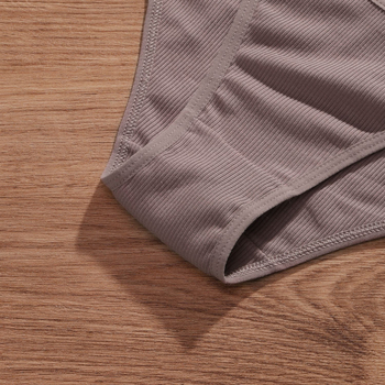 Dámske bavlnené tanga v japonskom štýle, nízky pás — ribované tkanie, priedušné, rýchloschnúce, tvarovanie brucha