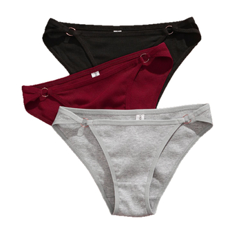 Dámske bavlnené tanga v japonskom štýle, nízky pás — ribované tkanie, priedušné, rýchloschnúce, tvarovanie brucha