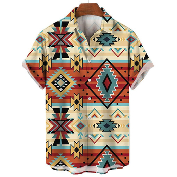 Риза в стил кардиган със 3D флорална пълна принтова шарка, къси ръкави, яка с ревера, свободен силует, влагоотводящ полиестер