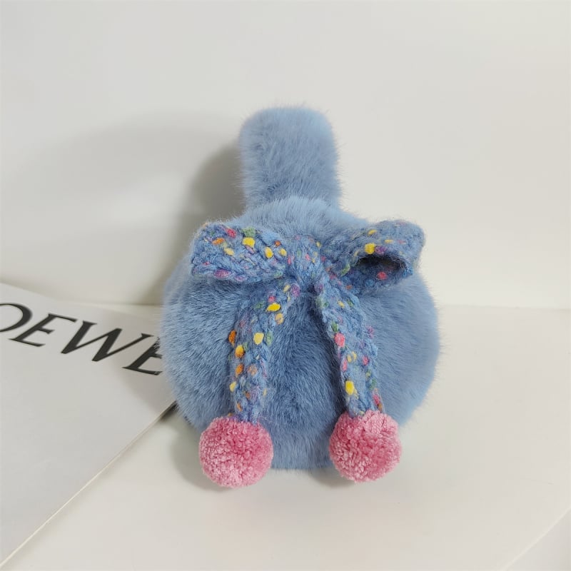 Plyšové ušné klapky – vintage štýl, jednofarebný vzor, udržiavajú teplo pre ženy