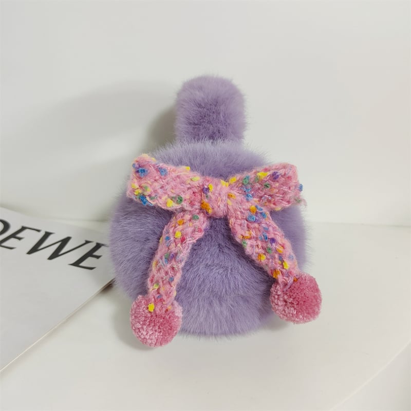 Plyšové ušné klapky – vintage štýl, jednofarebný vzor, udržiavajú teplo pre ženy