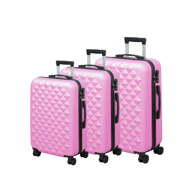 Sada cestovných kufrov - ABS+PC, vodeodolná a proti krádeži, kolieska otočné vo všetkých smeroch, zapínanie na zips, štandardný zámok s heslom