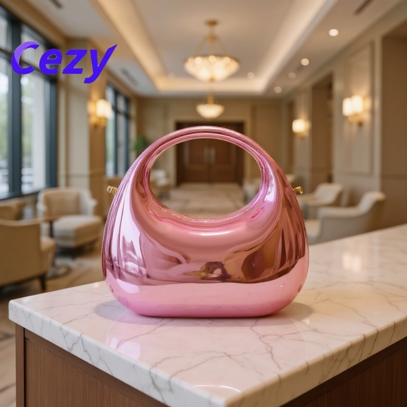 Akrylová večerná taška pre známe osobnosti, valcovitého tvaru, magnetické zapínanie, trojrozmerná vonkajšia taška, vrecko na dokumenty