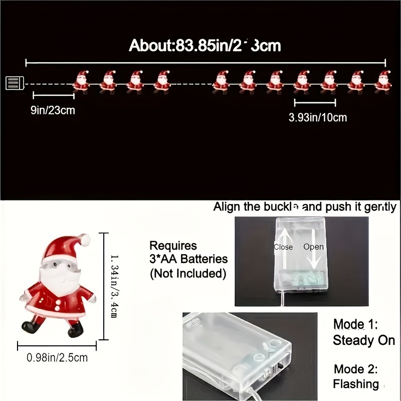 LED нишка с медна тел за Коледа, 20 светодиода, IP43, батерийно захранване, CE сертификат