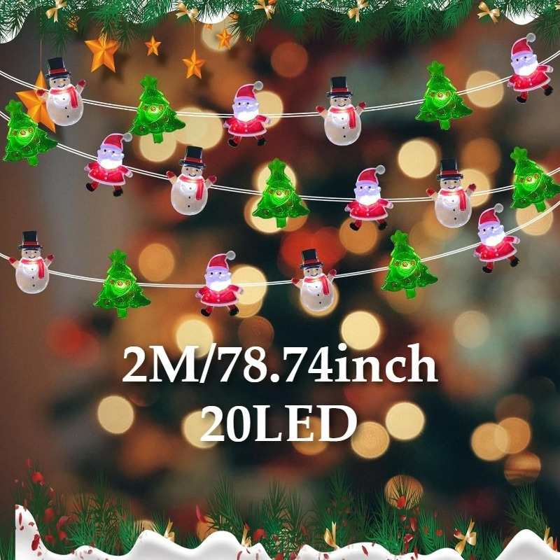 LED нишка с медна тел за Коледа, 20 светодиода, IP43, батерийно захранване, CE сертификат