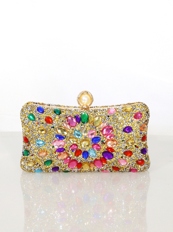 Večerná kabelka z polyesteru, malý štvorcový štýl, horizontálny štvorcový tvar, uzáver s krytom, vnútorné vrecko na telefón