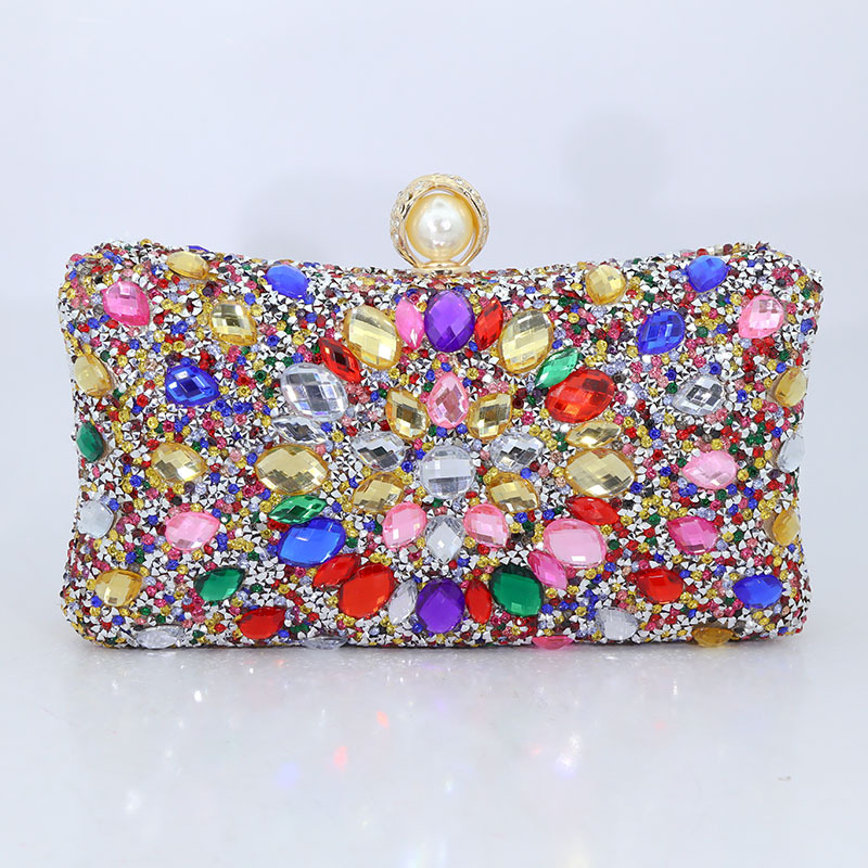 Večerná kabelka z polyesteru, malý štvorcový štýl, horizontálny štvorcový tvar, uzáver s krytom, vnútorné vrecko na telefón